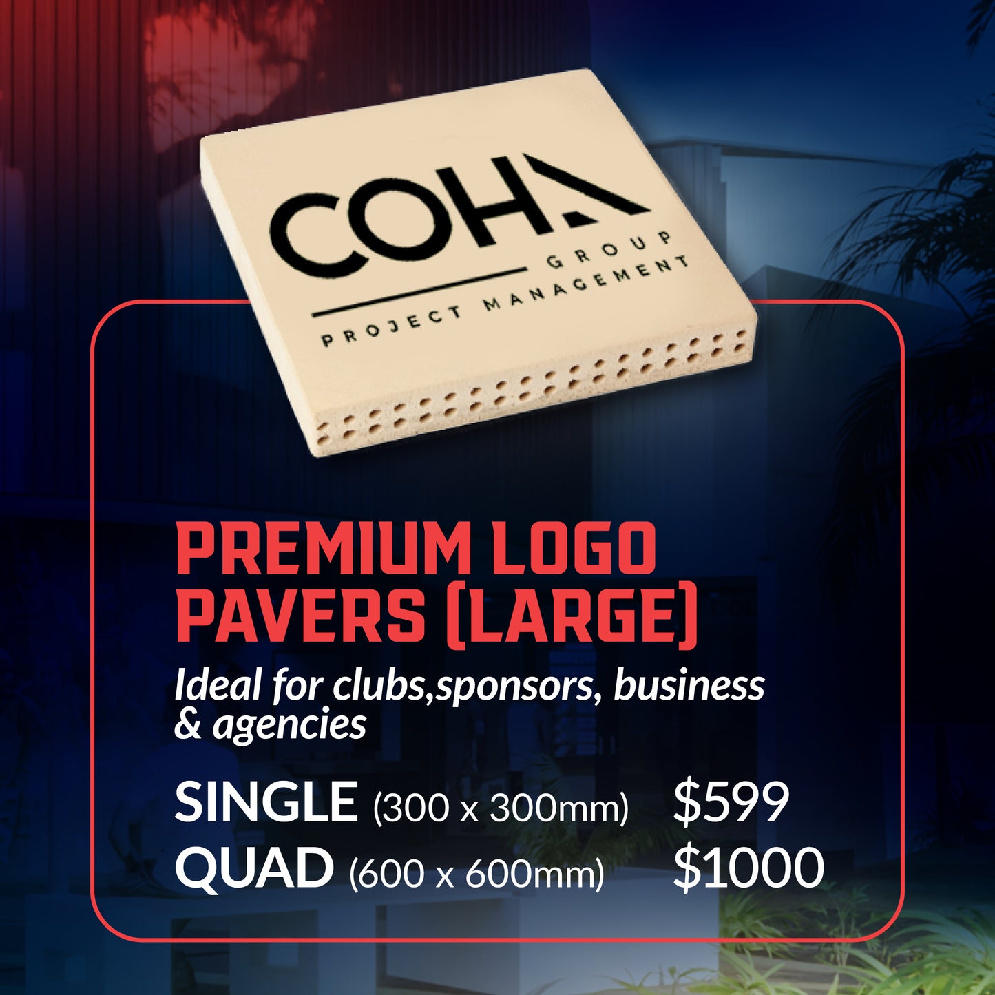 Fans Forecourt - Premium Logo Pavers