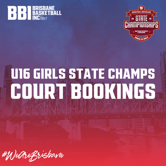 Court Bookings U16 Girls State Champs